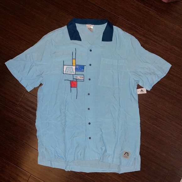 Disney Other - Disney Parks 50th Anniversary Contemporary Resort Monorail Camp Shirt Medium NEW